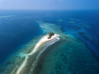 Tropical island on sea, aerial view - KNTF05860