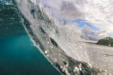 Ocean Blue Wave In Ocean Breaking Wave For Surfing In Bali Stock Photo -  Download Image Now - iStock