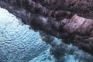 Underwater view of splashing sea wave - KNTF05923