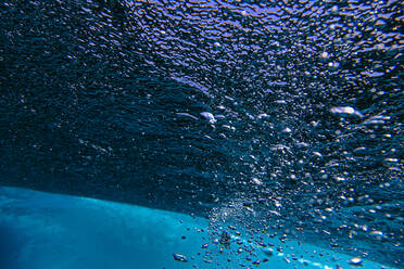 Undersea view of rising bubbles - KNTF05939