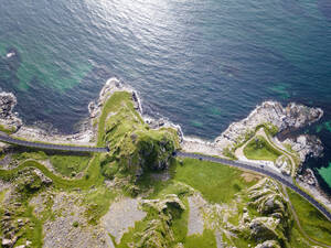 Road on island by sea at Andoya, Norway - MALF00274