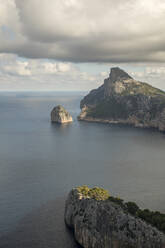 Aerial view of clouds over Cap de Formentor headland - JMF00534