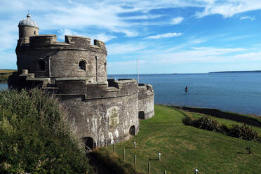 St. Mawes Castle, St. Mawes, Cornwall, England, Vereinigtes Königreich, Europa - RHPLF18410