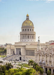 El Capitolio und Gran Teatro Alicia Alonso, Ansicht von oben, Havanna, Provinz La Habana, Kuba, Westindien, Mittelamerika - RHPLF18476