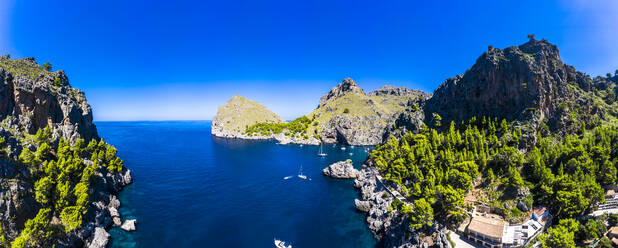 Blick auf Mallorca, Torrent De Pareis, Sierra De Tramuntana, Balearische Inseln, Spanien - AMF08827