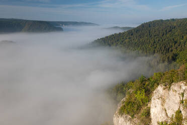 Cloudscape over Danube Valley at Beuron, Swabian Alb, Germany - FDF00326