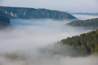 Beautiful view of Danube Valley at Beuron, Swabian Alb, Germany - FDF00329