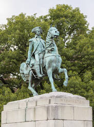 USA, Washington DC, Reiterstandbild von George Washington am Washington Circle - AHF00233