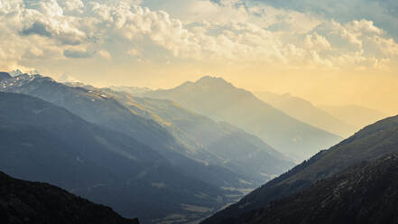 Mountain landscape at sunset - MSUF00325