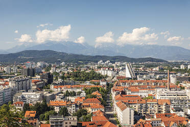 Slowenien, Ljubljana, Blick auf die Stadt - MSUF00434