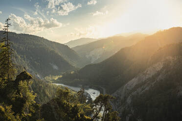 River in valley at sunset - MSUF00490