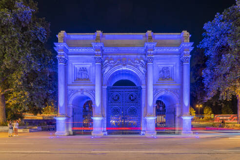 Marble Arch bei Nacht, London, England, Vereinigtes Königreich, Europa - RHPLF18744