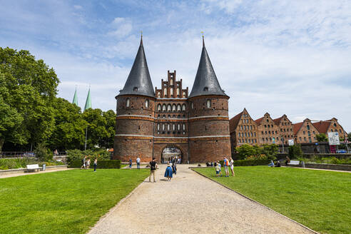 Holstentor, Lübeck, UNESCO-Welterbe, Schleswig-Holstein, Deutschland, Europa - RHPLF18782