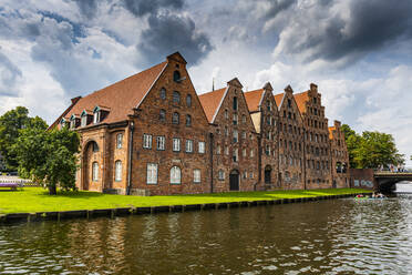 Alte Hansehäuser in Lübeck, UNESCO-Welterbe, Schleswig-Holstein, Deutschland, Europa - RHPLF18785