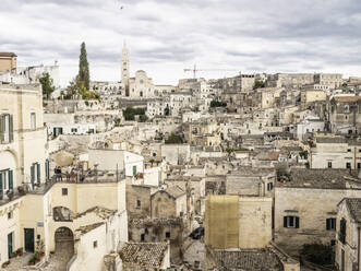 Blick auf die Altstadt, Matera, Basilikata, Apulien, Italien, Europa - RHPLF18874