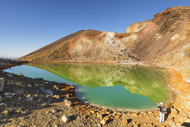 Emerald Lakes, Tongariro Alpine Crossing, Tongariro National Park, UNESCO Weltkulturerbe, Nordinsel, Neuseeland, Pazifik - RHPLF18917