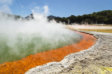 Champagne Pool, Wai-O-Tapu Thermal Wonderland, Rotorua, Bay of Plenty, Nordinsel, Neuseeland, Pazifik - RHPLF18922