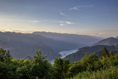 Scenic view of Lake Idro at Lombardy, Italy - MAMF01489