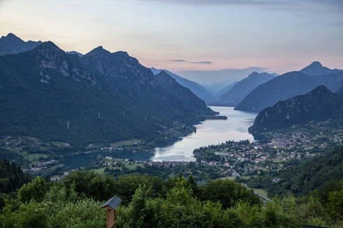 Beautiful landscape scenery of Lake Idro at Lombardy, Italy - MAMF01493