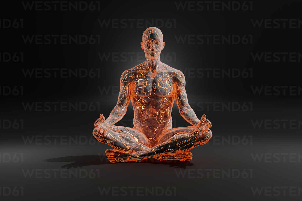 Posture in Meditation - Black Lotus