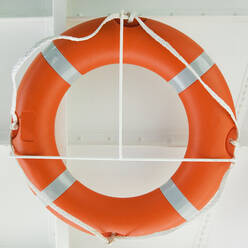 Life ring on the wall of ship. - MINF15503