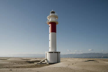 Far del Fangar lighthouse standing against clear sky - AFVF08039
