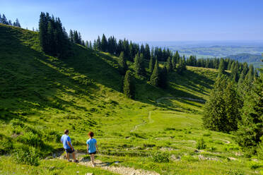 Wanderer auf dem Weg zum Wertacher Hornle - LBF03308