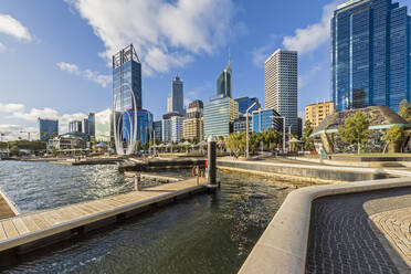 Australia, Oceania, Western Australia, Swan River, Perth, River and skyscrapers - FOF11966