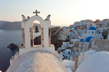 The village of Oia Santorini Cyclades islands, Greece - MINF15672