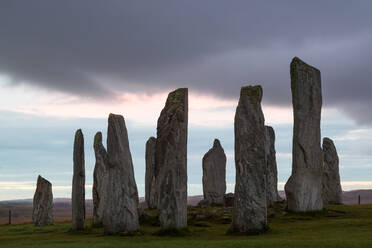 Callanish Standing Stones, Isle of Lewis, Äußere Hebriden, Schottland, Vereinigtes Königreich - MINF15683