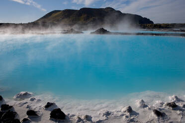 The Blue Lagoon a geothermal spa in southwestern Iceland - MINF15702