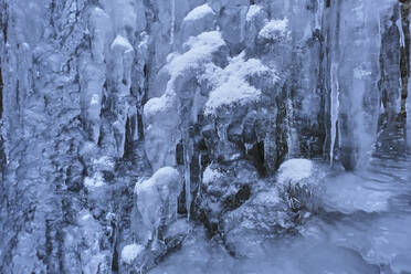 Frozen creek and icicles - MRF02456