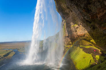 Der spektakuläre Wasserfall Seljalandsfoss, Südisland - MINF15781