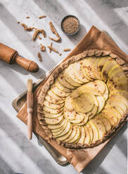 Apple Galette served on table - ADSF20445