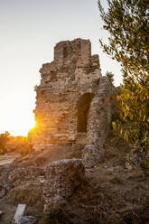 Historical Roman Theater Of Nicopolis during sunset at Nicopolis, Preveza, Greece - MAMF01578