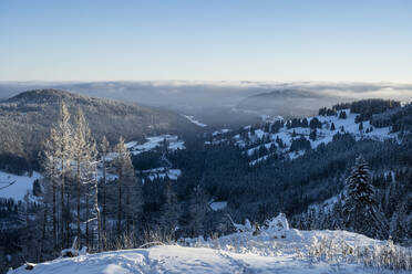 Schwarzwaldkette im Winter, Deutschland - ELF02337