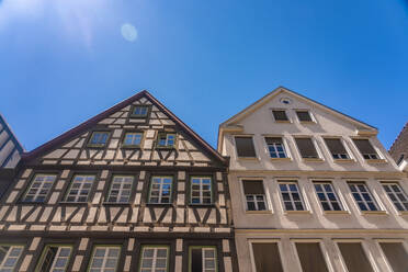Germany, Baden-Wurttemberg, Stuttgart, Facades of historical townhouses - TAMF02842