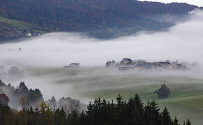 Village shrouded in thick fog - WWF05753