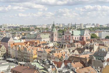 Blick von oben auf die Altstadt, Poznan, Polen, Europa - RHPLF19115