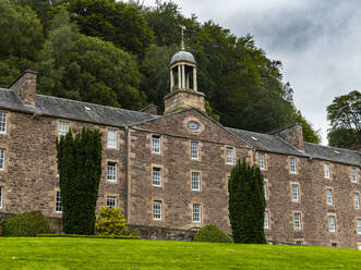 Die Industriestadt New Lanark, UNESCO-Weltkulturerbe, Schottland, Vereinigtes Königreich, Europa - RHPLF19176