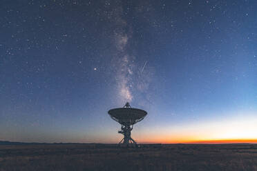 Very Large Array satellite dish under the Milky Way in New Mexico - CAVF92362