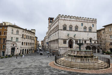 Palazzo dei Priori, historisches Zentrum von Perugia, Umbrien, Italien, Europa - RHPLF19299