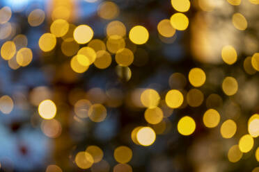 Background of bokeh Christmas lights stock photo