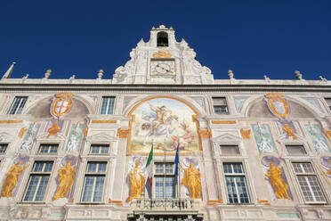 Italien, Ligurien, Genua, Fassade des Palazzo San Giorgio - LBF03428