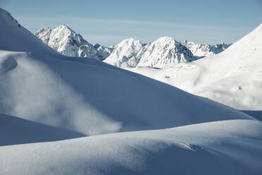 Namloser Wetterspitze verschneites Gebirge, Lechtaler Alpen, Tirol, Österreich - WFF00509