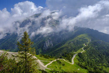 Wolken über dem Höhenweg zwischen Hohes Brett und Schneibstein - LBF03450