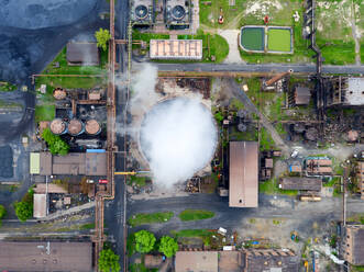 Budapest, aerial view of a Steel Factory - MINF16053