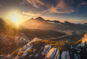 Asturisches Skigebiet im Sommer. - CAVF93673