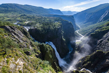 Voringvossen waterfall, Eidfjord, Norway, Scandinavia, Europe - RHPLF19396