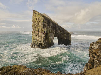 Drangarnir sea stacks in the Faroe Islands - CAVF93743